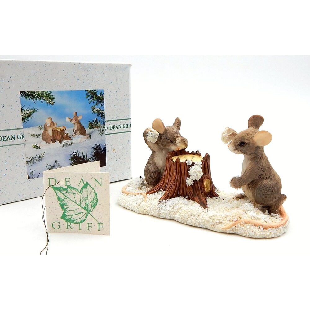 Charming Tails The Snowball Fight Figurine 87-570 Figure Silvestri